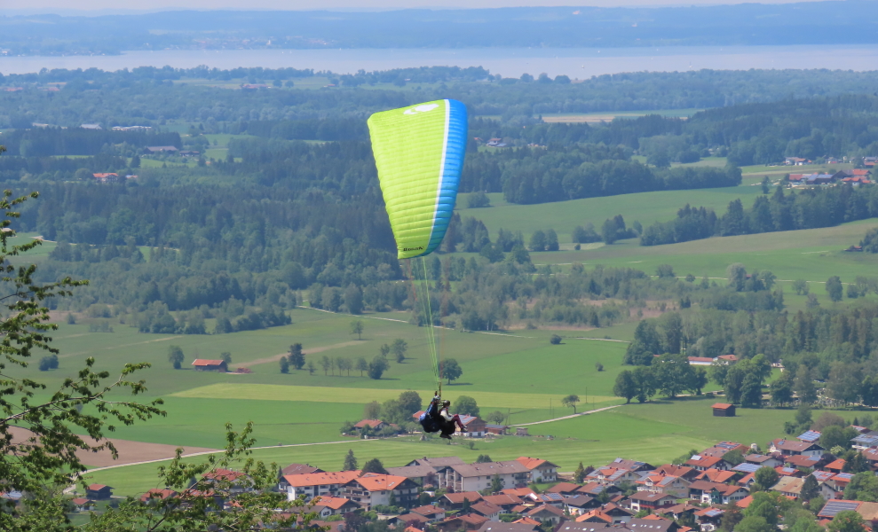 Tandem Gleitschirm Fliegen im Chiemgau
