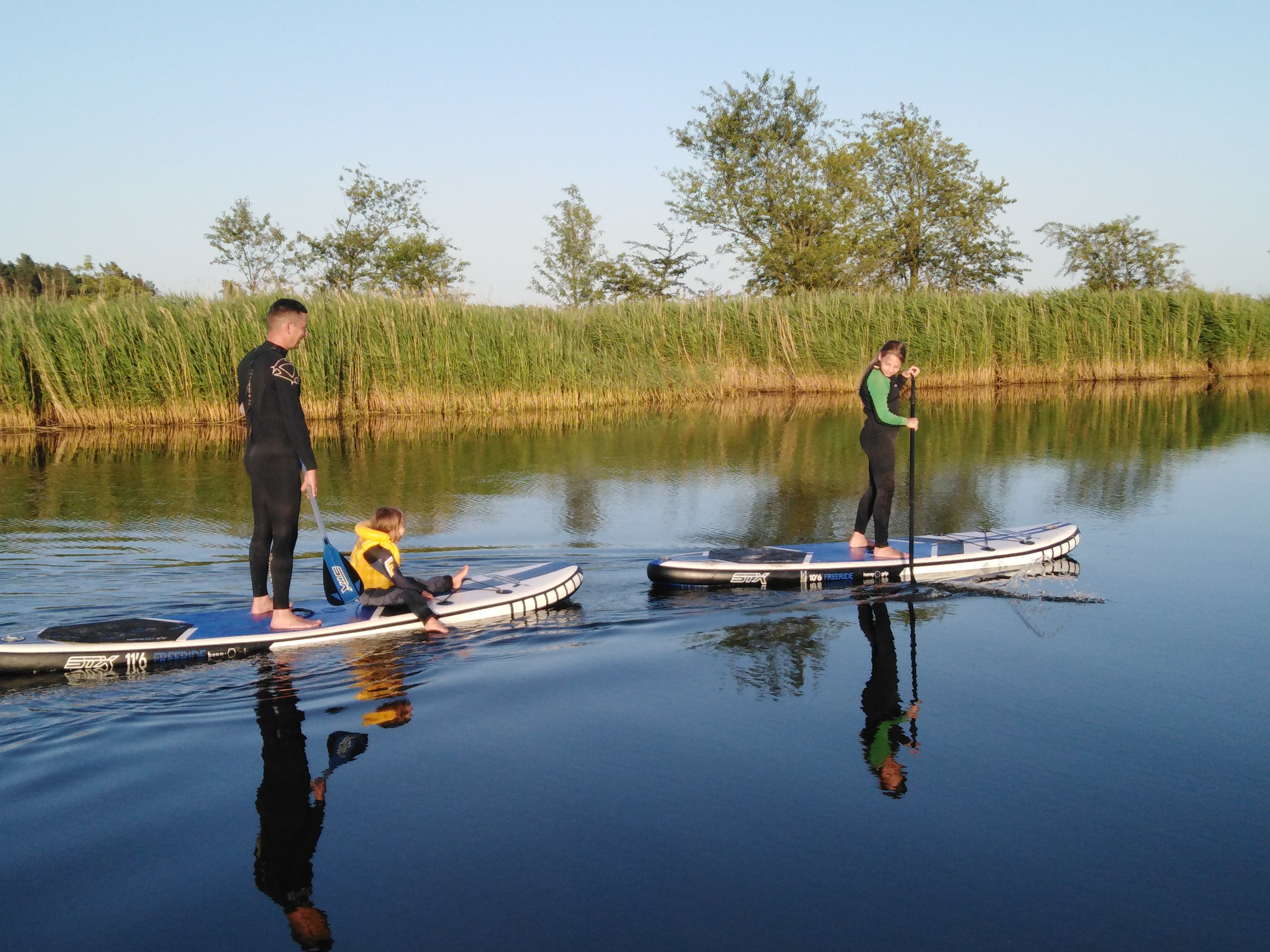 Sonnenuntergangstouren auf dem Prerowstrom