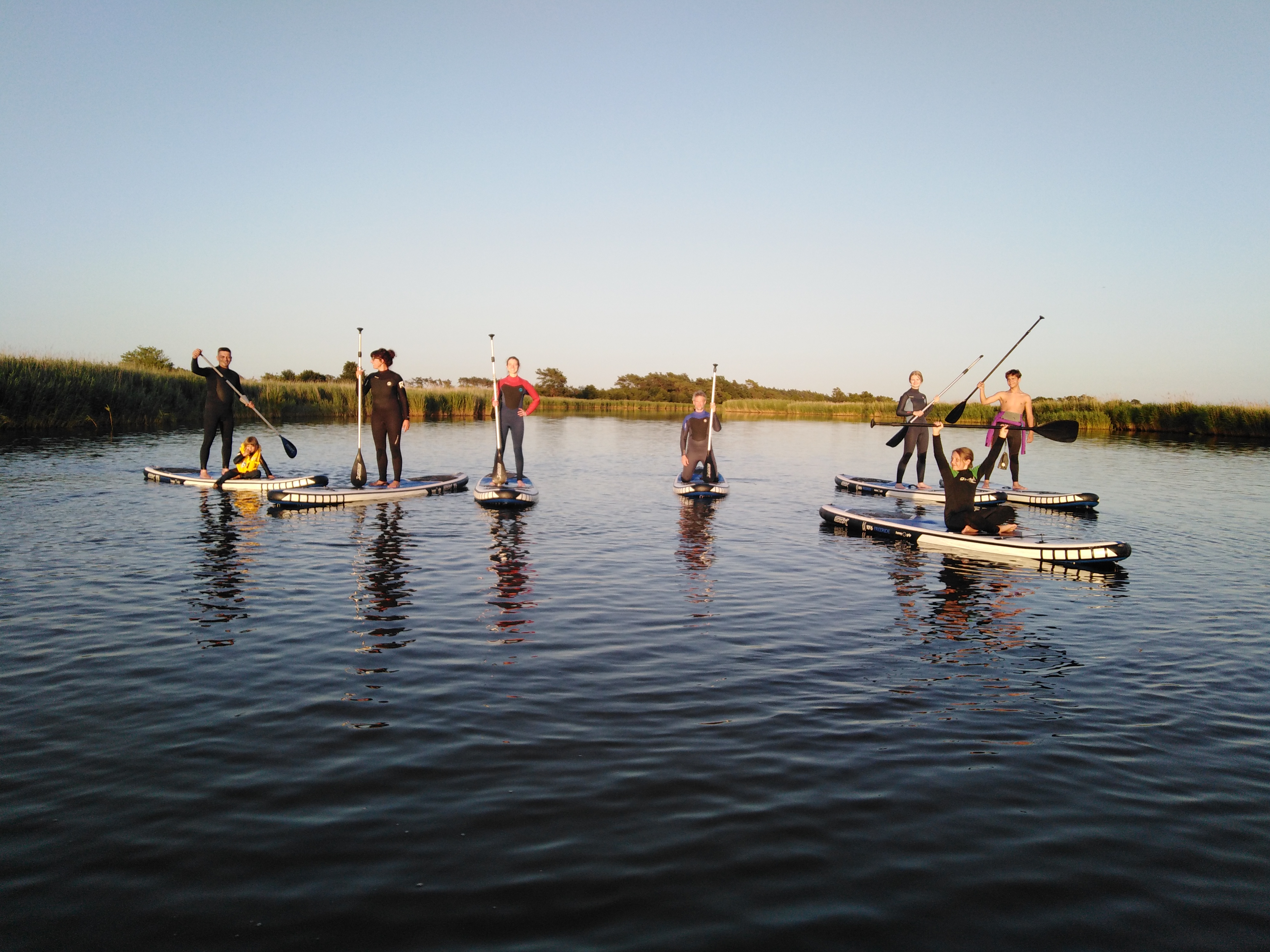 Sonnenuntergangstouren auf dem Prerowstrom