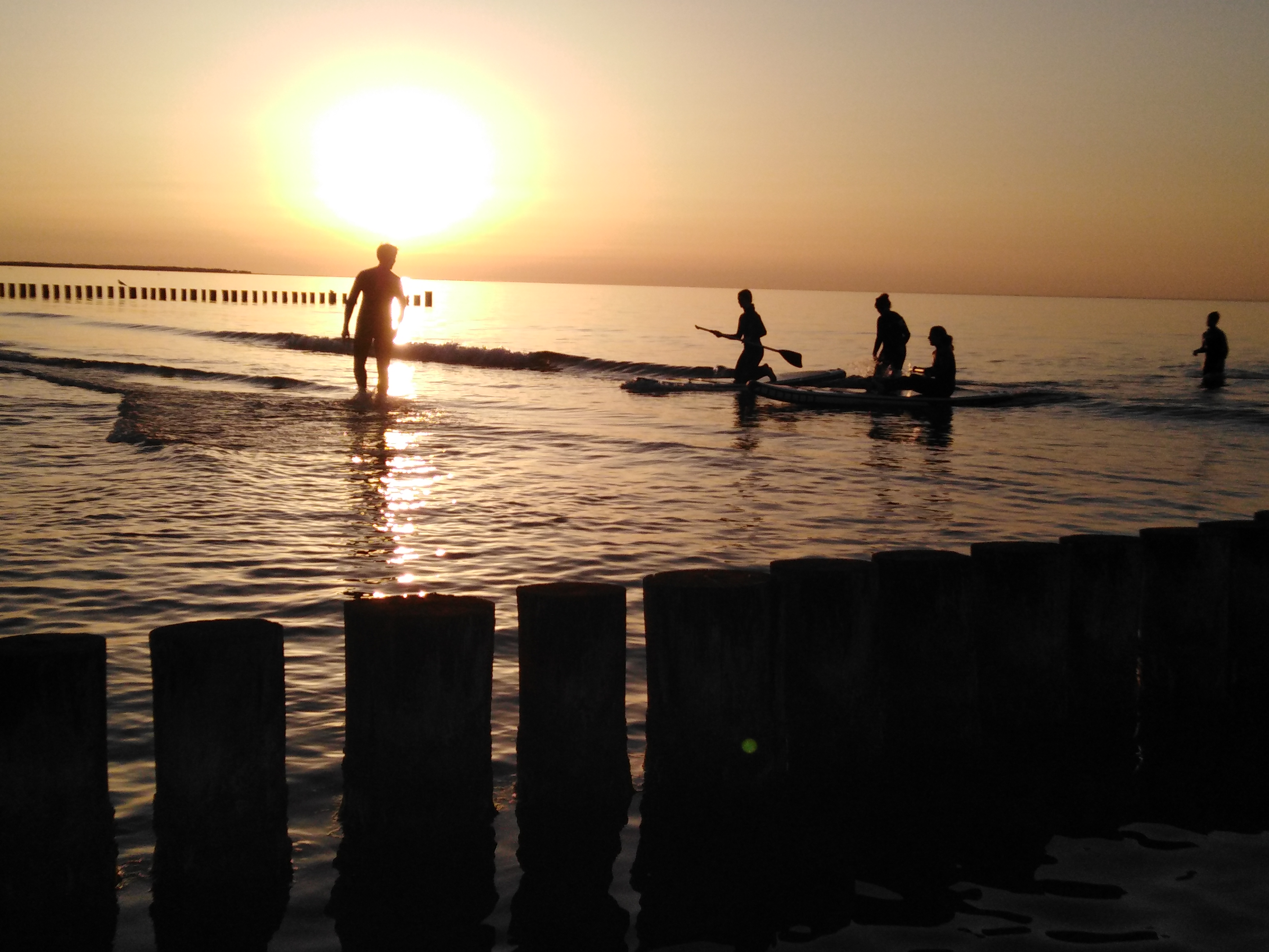 Sonnenuntergangstouren auf dem Prerowstrom