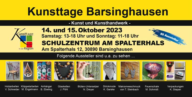 Kunsttage Barsinghausen Der Kunsthandwerkermarkt 