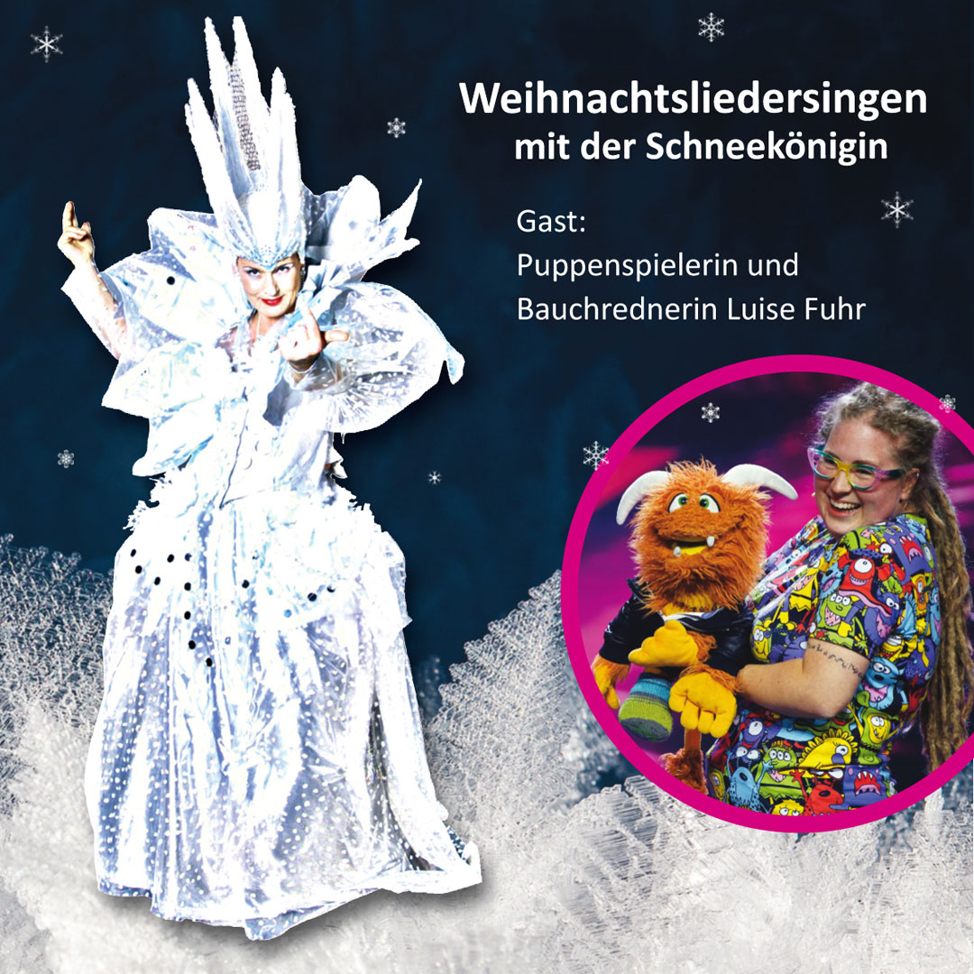 Weihnachtsliedersingen mit der Schneekönigin in Bad Belzig