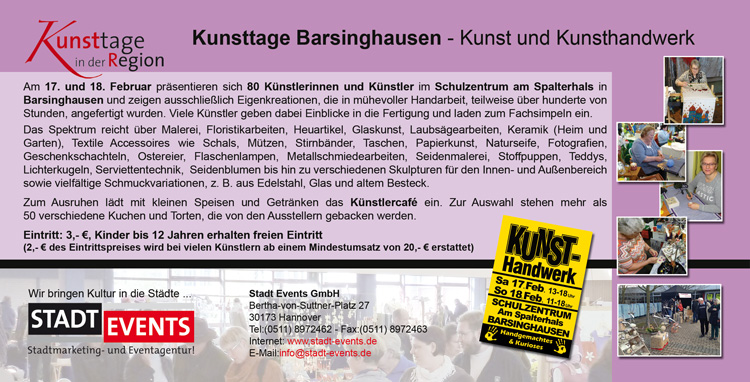 Kunsttage Barsinghausen Kunsttage Barsinghausen