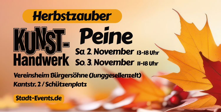 Kunsttage Peine 02 11 03 11 2024 Herbstzauber